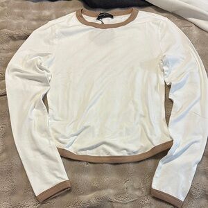 White Fox cropped long sleeve